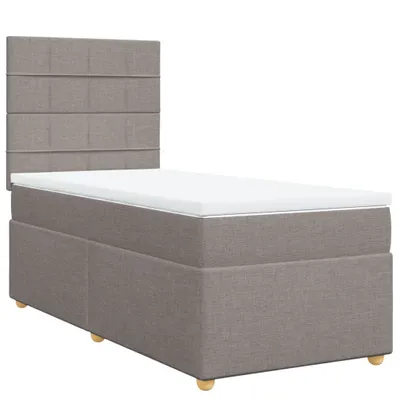 Produktbild von vidaXL Boxspringbett mit Matratze Taupe 80x200 cm Stoff