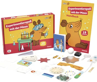 Produktbild von Adventskalender für Kinder 2026 Franzis Experimentierspaß mit der Maus Spielzeug Überraschung jeden Tag Geschenk für Mädchen und Jungen Weihnachtskalender