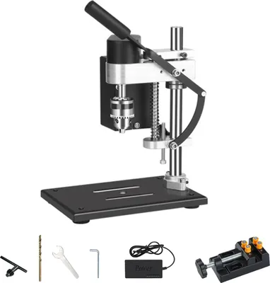 Image de Mini perceuse d'établi 0,6-6 mm pince de serrage – Perceuse compacte DIY pour le bois, le métal et plus encore