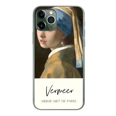 Produktbild von MuchoWow® Handyhülle Schutzhülle Hülle für iPhone 11 Pro Das Mädchen mit dem Perlenohrring - Vermeer Silikon Softcase Handy Hülle - Handy