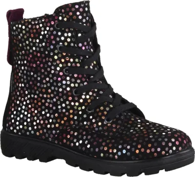 Produktbild von Ricosta Anni 7700402092 Mädchenboots, Leder, Schwarz, wasserdicht - Kinderschuhe Gefütterte Kinderstiefel Gr. 18 - 42, Schwarz, leder (bubble), absatzh&oumlhe: 5 mm