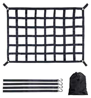 Ladungsnetz 127x107 cm, Gepäcknetz für Anhänger und Lieferwagen