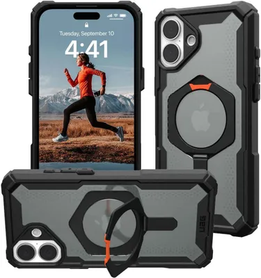 Produktbild von Urban Armor Gear Plasma XTE, Cover, Apple, iPhone 16 Plus, 17 cm (6.7"), Schwarz, Orange