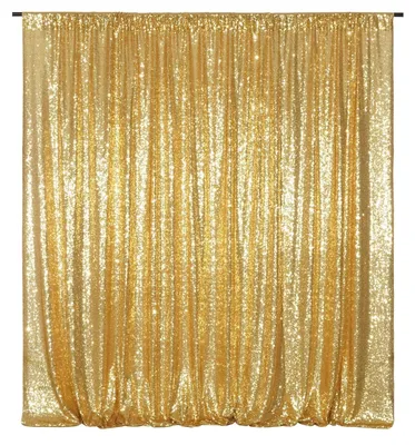 Produktbild von Goldene Pailletten Hintergrundstoff für Hochzeit und Feier