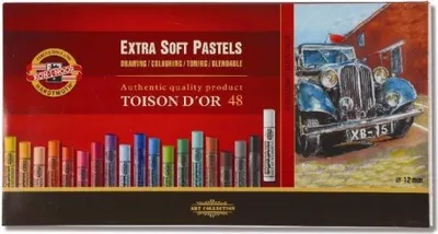 Zdjęcie produktu dla KOH-I-NOOR Set of Artist's Extra Soft Pastels Zestaw suchych pasteli 48 sztuk