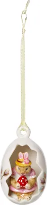 Produktbild von Villeroy & Boch Bunny Tales Ei-Ornament Anna Blüten rosa 7 cm