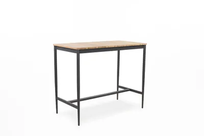 Produktbild von Gartentisch Lunax 135x70x110 Tischplatte Teakholz Gestell Aluminium Anthrazit