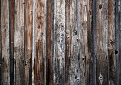 Produktbild von Wallario Poster - Alte Holzwand - Holzplanken in grau und braun, Kunstdruck Größe: 70 x 100 cm