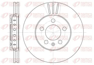 Produktbild von 2x REMSA Bremsscheibe 6545.10 vorne für VW Golf IV Schrägheck (1J1) POLO (9N_)