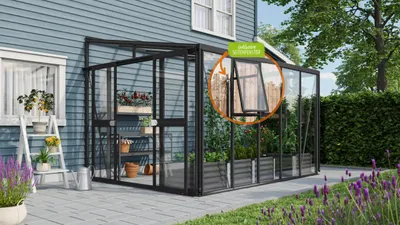 Obrázek produktu pro Vitavia Athena 8600 skleník (3mm ESG / 10mm HKP), černý