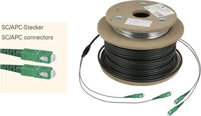 Produktbild von TELEVES Optisches TWIN - Erdkabel 150m mit 4 x Stecker SC/APC OSMD150SCAPC