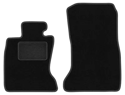 Image de Tapis avant en moquette pour BMW 7 F01 2008-2015 (berline) – 2 pièces, noirs, sur mesure – Wielganizator LUX