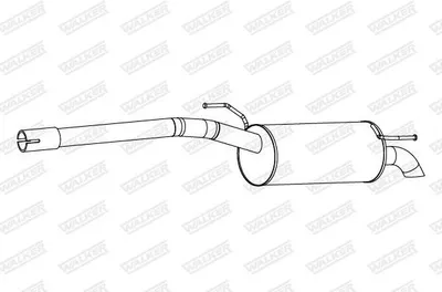 Produktbild von WALKER 25299 Endschalldämpfer für VW Caddy III Kombi (2KB, 2KJ, 2CB, 2CJ) Auspuff