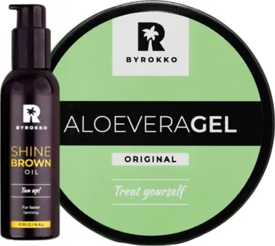 Produktbild von Byrokko Aloe Vera Kühlgel + Shine Brown Oil
