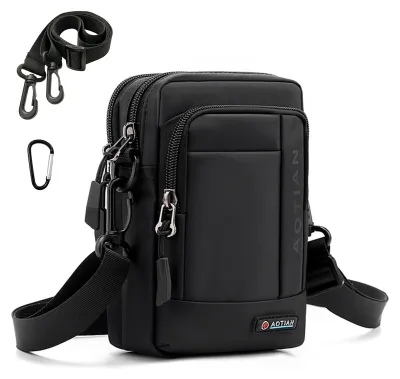 Image de Omgoods - Sac bandoulière 3 en 1 pour téléphone portable avec bandoulière étanche