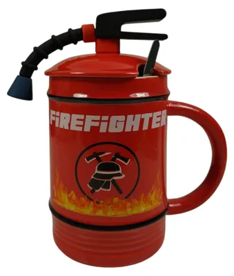 Produktbild von Feuerwehr Tasse mit Deckel und Löffel
