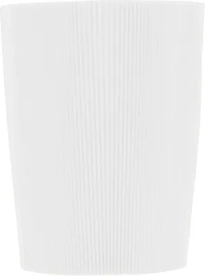 Produktbild von Plisseemanschetten Weiß für Blumentöpfe, Elegante Topfdekoration, Hochzeitsdeko, 14,5cm, 100er Set, 100 Stück