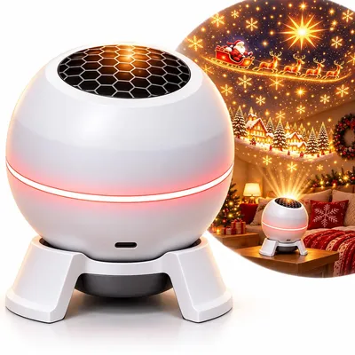 Produktbild von Weihnachtslicht Projektor, dekoratives LED Nachtlicht mit USB-Anschluss, Weihnachtsdeko für Partys und Zuhause