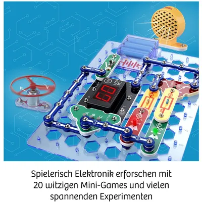 Produktbild von KOSMOS 620998 Easy Elektro - Games, Spielerisches Lernen über Stromkreise beim Programmieren von Mini-Games, Experimentierkasten zu Elektrotechnik