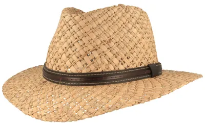 Productafbeelding van Lichte strooien hoed met imitatielederband van Hut-Breiter, beige, maat 59