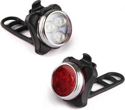 Zdjęcie produktu dla Jumada - Lampka rowerowa LED, ładowana przez USB - 4 tryby - Wodoodporna - Lampka rowerowa - Lampki rowerowe