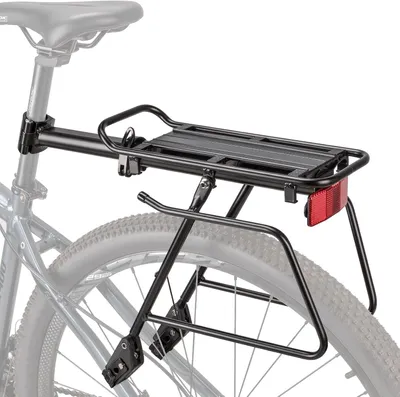 Produktbild von Gepäckträger für hinten, verstellbar, universell, Aluminiumlegierung mit Reflektor, für Mountainbikes, Rennräder und Mountainbikes mit einer Radgröße von 24-29 Zoll.