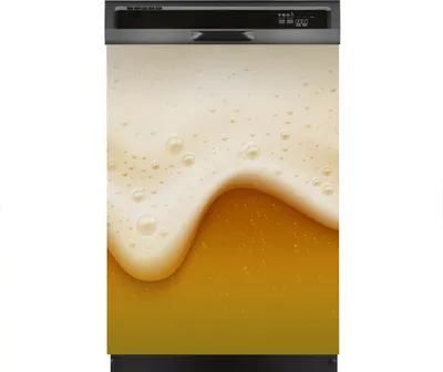 Produktbild von Magnete Dekorative 60x80 cm Küche Magnetmatte Spülmaschine - Bierschaum mit Blasen Getränk