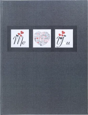 Produktbild von Exacompta 47681E Gästebuch ME & YOU 27x22 cm, 100 Seiten, Goldschnitt - Schwarz