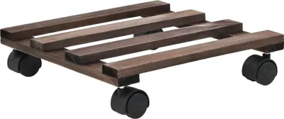 Obrázok produktu pre vidaXL Stojan na rastliny s kolieskami 4 ks Cédrové drevo 25 x 25 cm