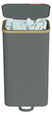 Immagine prodotto di Cesto per la biancheria con coperchio, contenitore per la biancheria, cesto portabiancheria | Grigio | 32x42x75 cm