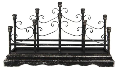 Productafbeelding van Clayre & Eef kaarsenhouder, 46 cm, zwart, ijzer