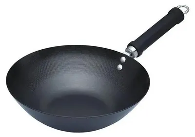 Productafbeelding van WORLD OF FLAVOURS Wok, staal, zwart, 26 cm
