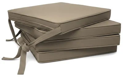 Produktbild von Beautissu 4er Set Loft SK Stuhlkissen Taupe, 45x40x5cm