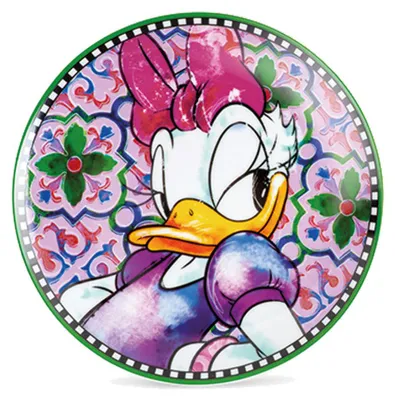 Immagine prodotto di Gilde 6tlg. Set, Disney, Teller, "Daisy", Porzellan, mehrfarbig, VE 1, D. 19 cm 81583 4063387815830