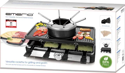 Produktbild von Emerio RG-124930, 8 Person(en), Schwarz, Edelstahl, Drehregler, 1400 W, 220 - 240 V, 50 / 60 Hz