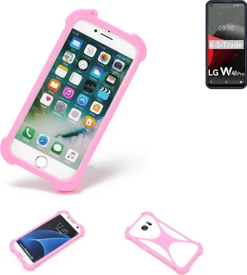Produktbild von K-S-Trade Handy Hülle kompatibel mit LG Electronics W41 Pro Schutz Hülle Bumper Silikon Schutz Hülle Cover Case Silikoncase Silikonbumper TPU