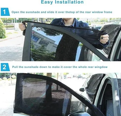 Produktbild von Famanu Autosonnenschutzblock - 2-teilig, elastisch, UV-Schutz