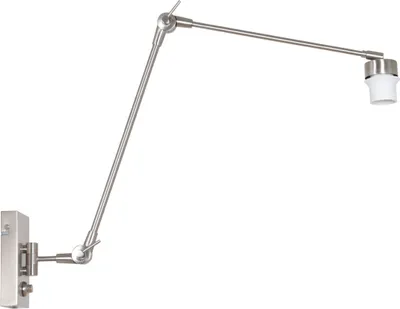 Produktbild von Steinhauer Wandleuchte Prestige Chic 1-flammig Silber Matt 80x15cm