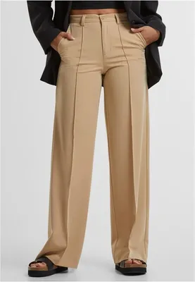 Produktbild von Urban Classics - Damen Wide Pleated Hose - UNIONBEIGE - W32