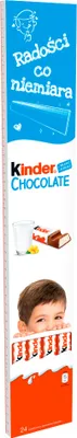 Produktbild von Kinder Chocolate Batonik Z Mlecznej Czekolady Z Nadzieniem Mlecznym 300 G (24 Sztuki)