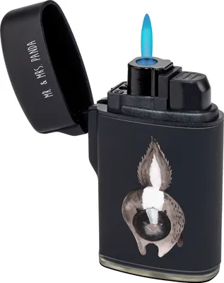 Produktbild von Mr. & Mrs. Panda sturmfeuerzeug Stinktier Angriff - Schwarz - Geschenk, zigarettenanzünder, Skunk, Wildtier, anzünder, Raubtier, Gasfeuerzeug, sturmfeuerzeuge, Drohung