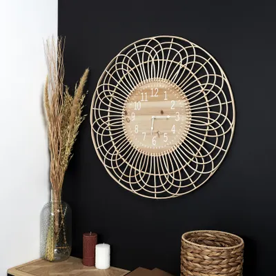 Image de Horloge Rotin 70cm M2 - Home Deco Factory