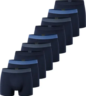 Produktbild von Schiesser 9er Pack 95/5 Baumwolle Retro Short / Pant Mit Logo-Webgummibund, Perfekter Sitz, hoher Komfort, Elastisches Material