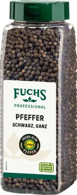Produktbild von Fuchs Professional Pfeffer schwarz ganze Pfefferkörner scharf 500g