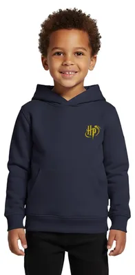Produktbild von Spreadshirt Harry Potter kleines Logo Stick Kinder Premium Hoodie, 110/116 (4 Jahre), Navy