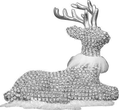 Immagine prodotto di Decorazione MagicHome Natale, Renna seduta, 19x17 cm