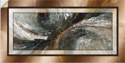 Produktbild von ARTland Wandbild, selbstklebend Gold Abstrakt 2 Größe: 100x50 cm