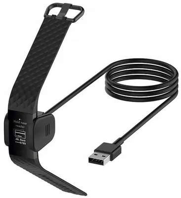 Produktbild von USB-Ladekabel für Fitbit Charge 3 Charge 4 Schwarz