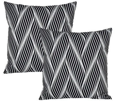Produktbild von JACK 2er Set 45x45cm Motiv Outdoor Kissenhülle Bezug Stuhl Kissen Garten Abstrakt