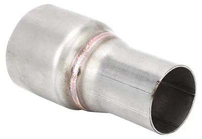 Image de Adaptateur de tuyau d'échappement automobile - Réducteur de 63 mm à 45 mm - Robuste et durable - Acier inoxydable - Tuyau de connexion avec trou - Convient aux voitures -...